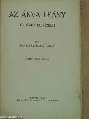 Az árva leány