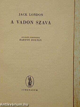 A vadon szava