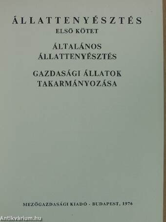 Állattenyésztés 1-3.