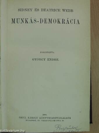 Munkás-demokrácia I. (töredék)