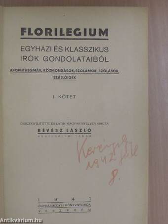 Florilegium I-II.