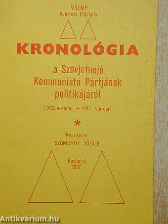 Kronológia a Szovjetunió Kommunista Pártjának politikájáról (1982. október - 1987. február)