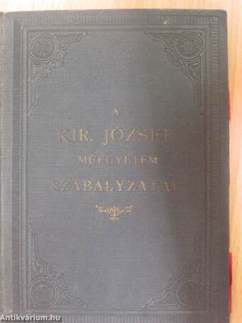 A Magyar Királyi József-műegyetem Szervezeti Szabályzata