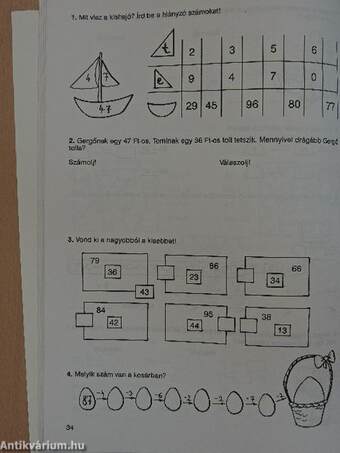 Általános iskolai gyakorlófüzetek - Matematika 2. osztály