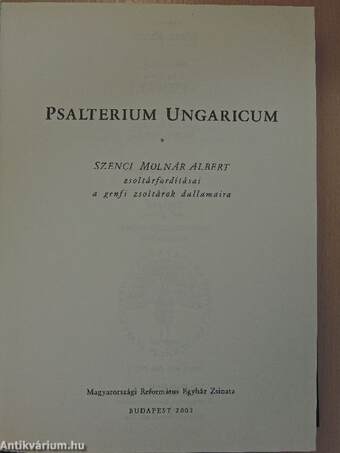 Psalterium Ungaricum