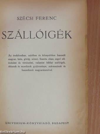 Szállóigék