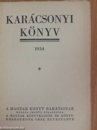 Karácsonyi könyv 1934.