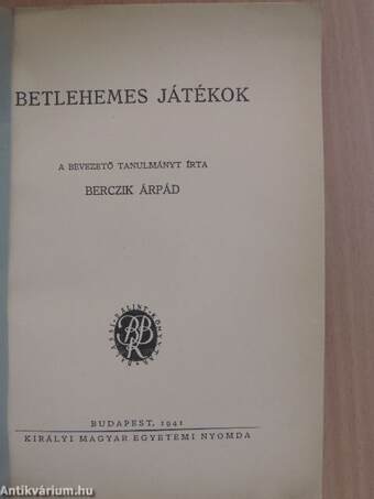 Betlehemes játékok