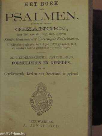 Het nieuwe Testament/Het boek der psalmen/Catechismus