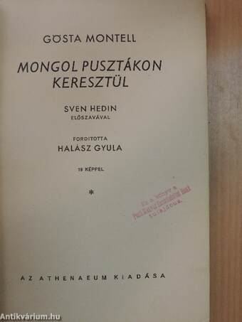 Mongol pusztákon keresztül