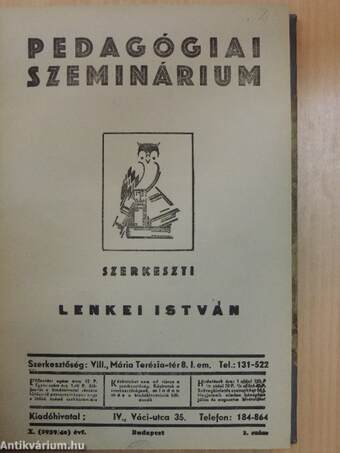 Pedagógiai Szeminárium 1939/40./1-8.