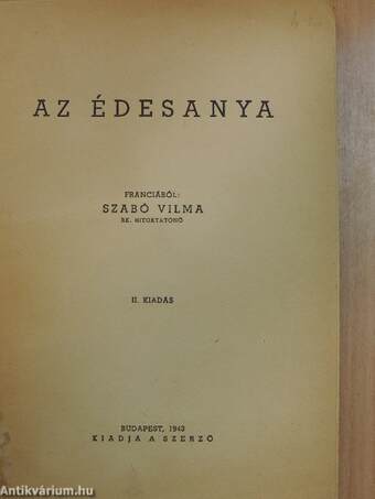 Az édesanya