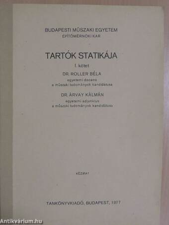 Tartók statikája I.