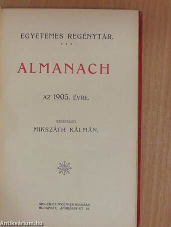 Almanach az 1905. évre