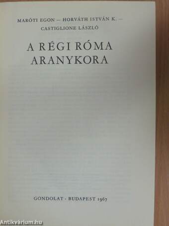 A régi Róma aranykora