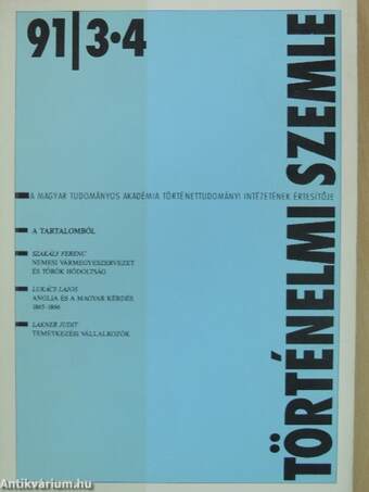 Történelmi Szemle 1991/3-4.