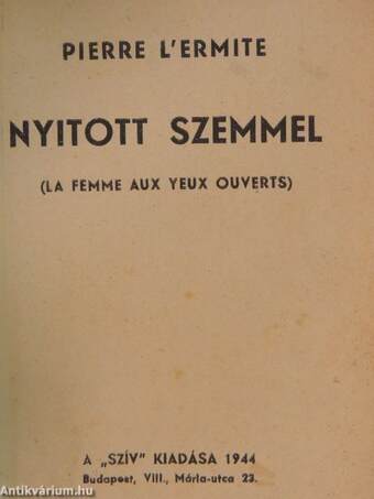 Nyitott szemmel