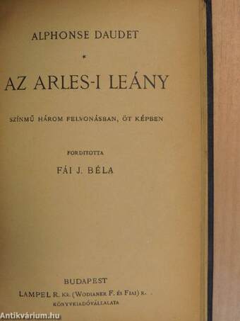 Warrenné mestersége/A szókimondó asszonyság/Turaser Bertalan/Az arles-i leány