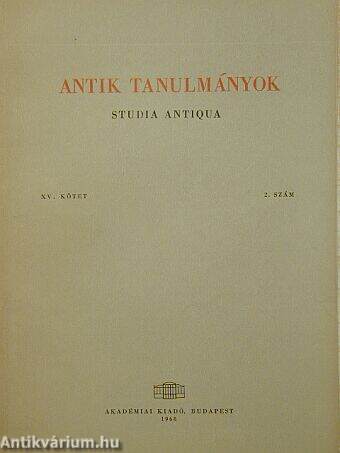 Antik tanulmányok 1968/2.