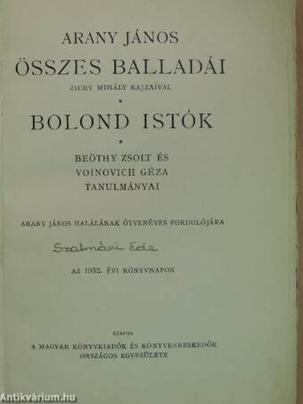 Arany János összes balladái/Bolond Istók