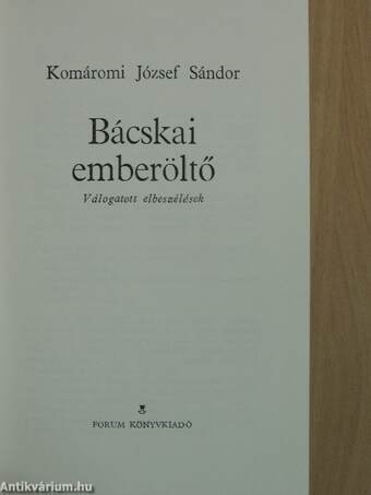 Bácskai emberöltő