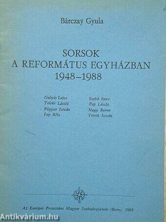 Sorsok a református egyházban