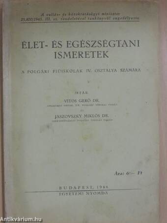 Élet- és egészségtani ismeretek