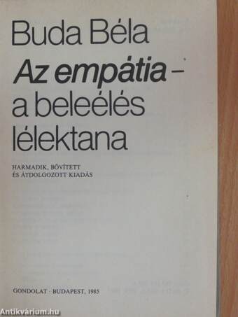 Az empátia - a beleélés lélektana