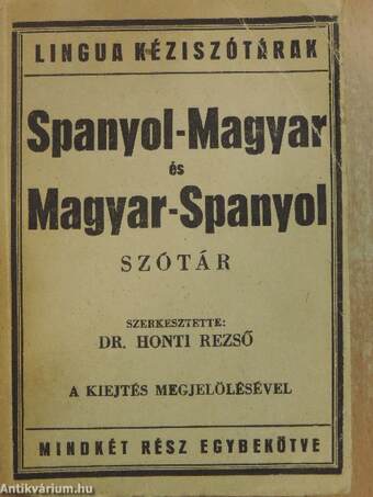 Spanyol-magyar és magyar-spanyol zsebszótár