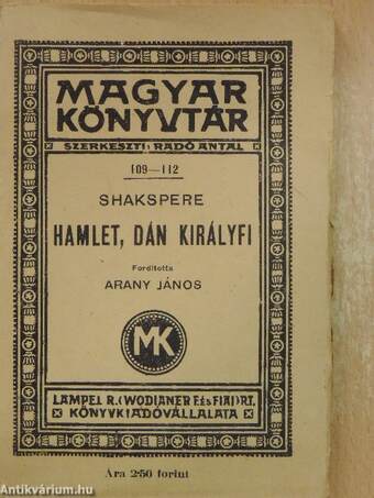 Hamlet, dán királyfi