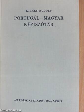 Portugál-magyar kéziszótár