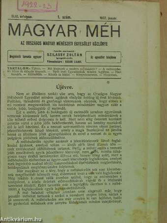 Magyar Méh 1922-1923. (nem teljes évfolyamok)