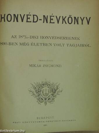 Honvéd-névkönyv