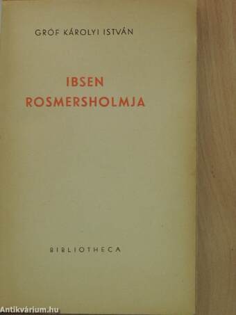 Ibsen Rosmersholmja