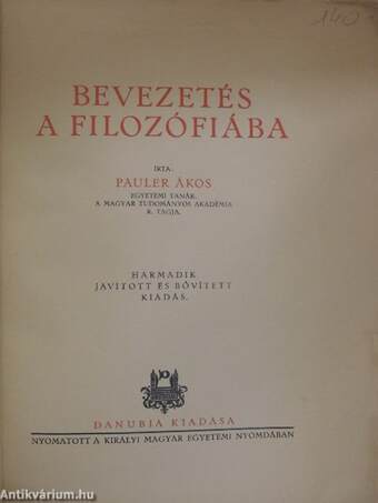 Bevezetés a filozófiába