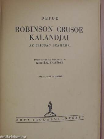 Robinson Crusoe kalandjai