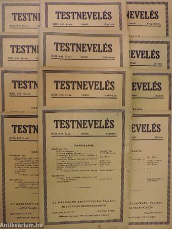 Testnevelés 1940. január-december