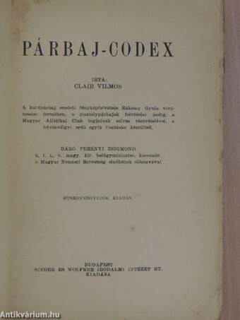 Párbaj-Codex