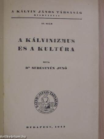 A kálvinizmus és a kultúra