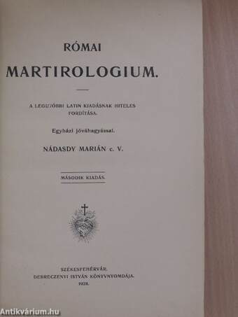 Római martirologium