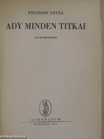 Ady minden titkai