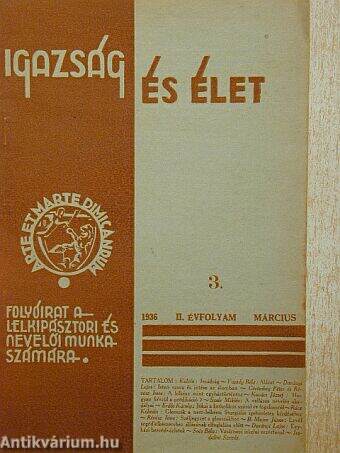 Igazság és Élet 1941. március