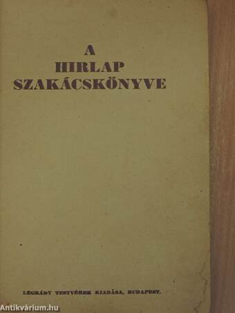 A Hirlap szakácskönyve