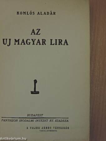 Az uj magyar lira