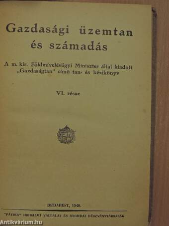 Gazdaságtan III/6-7.