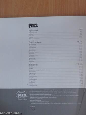 Petzl hegymászó felszerelések katalógusa 2007.