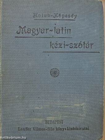 Magyar-latin kézi-szótár