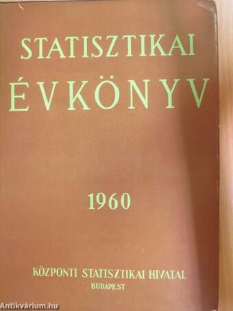 Statisztikai évkönyv 1960