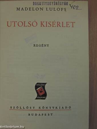 Utolsó kisérlet