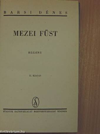 Mezei füst (Tiltólistás kötet)